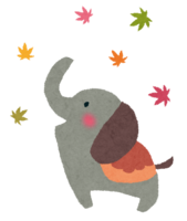 Autumn leaves (elephant)