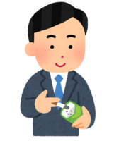 People who use portable ashtrays