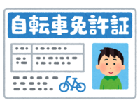 自転車免許証(男性)