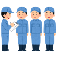 Worker taking a roll call