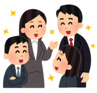 An office worker who enjoys talking with colleagues