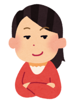 Woman with a proud face