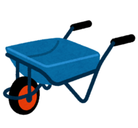 One-wheeled wheelbarrow