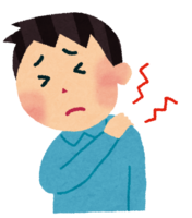 Men with stiff shoulders