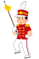 Marching band drum major (male)