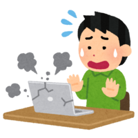 Person who broke the computer (male)