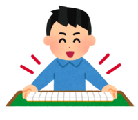 Person who went up with mahjong (male)