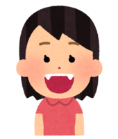 Girl with double teeth