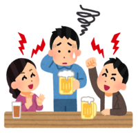 A person (male) who is at a drinking party