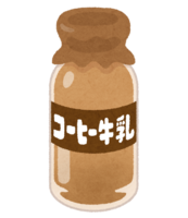 Bottled coffee milk