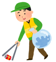 ゴミ拾いのボランティア