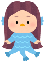 Amabie with various facial expressions