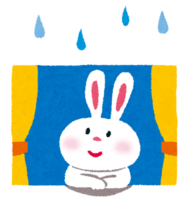 Baiu (rabbit by the window)