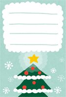 Christmas card template (Christmas tree)
