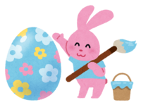 Easter (Rabbit that colors eggs)