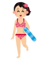 水着を着た女性