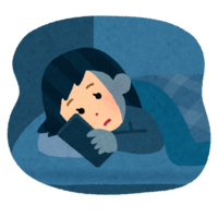 Person using a smartphone in the dark (female)