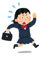 People who are likely to be late (female students)