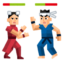 Polygon fighting game