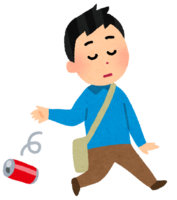 乱扔烟头"空罐子乱扔烟头"