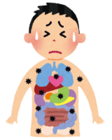 病に冒された人体