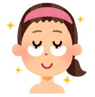 做眼睛面膜的女性(美容)