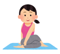 Yoga (twist pose)