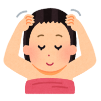 做头部按摩的人