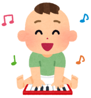 玩乐器的婴儿(钢琴)