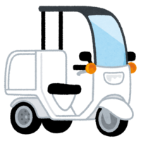 屋根付き三輪バイク