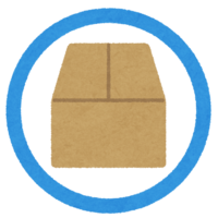 盖子的未封闭箱子的图标