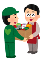 向食品银行捐赠食品的人