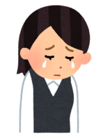 Crying female office worker (best)