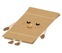 Character of folded cardboard box