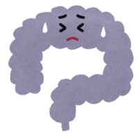 不健康な腸のキャラクター