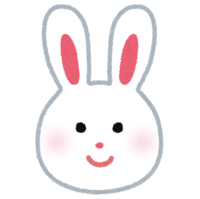 うさぎの顔