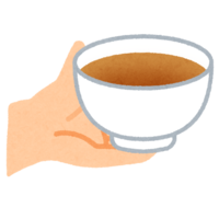 いろいろなお椀の持ち方