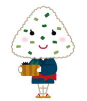 Onigiri character (wakame seaweed)