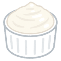 カップに入ったクリームチーズ