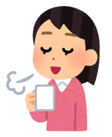 喝咖啡的人(女性)