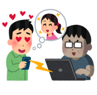 ネット上のなりすまし(男性)