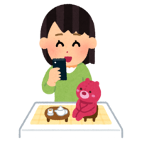 Person who takes a stuffed animal