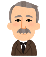 フレミングの似顔絵