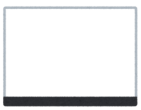 横から見た水槽(空)