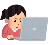 Person (female) who is enthusiastic about personal computers