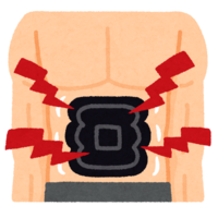 Electric abdominal muscle belt