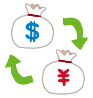 両替(ドルと円の両替)