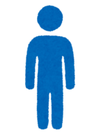 男性のトイレのマーク