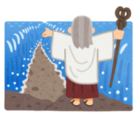 Moses breaking the sea