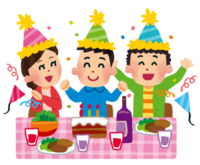 People having a party